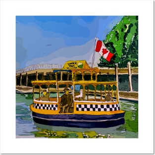 Adorable water taxis in Victoria British Columbia Posters and Art